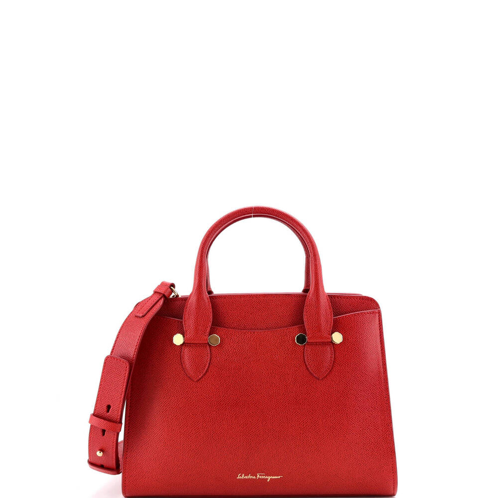 Salvatore Ferragamo Small Today Satchel Leather